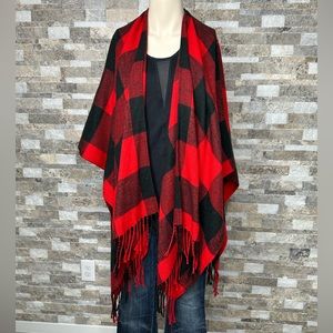 Buffalo Plaid Poncho